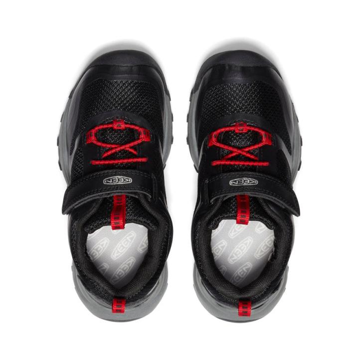 Little Kids' Wanduro Low Waterproof Black Leather Shoe | Kids KEEN Playground