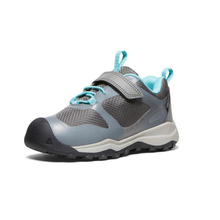 Little Kids' Wanduro Low Waterproof Grey Leather Shoe | Kids KEEN Playground
