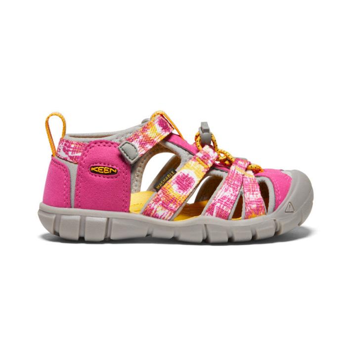 Little Kids' Yellow Print Water Sandals - Seacamp II CNX | Kids KEEN Sandals