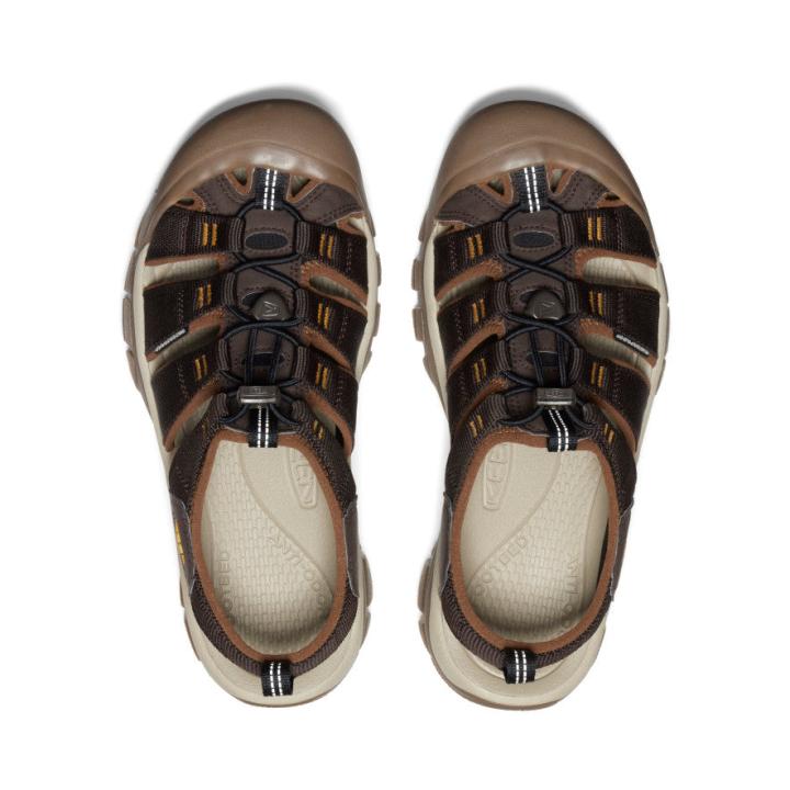 Newport H2 Java/Golden Yellow Closed Toe Sandal | Men KEEN Hike