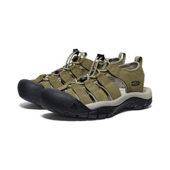 Newport Martini Olive/Brindle Leather Closed Toe Sandal | Men KEEN Hike