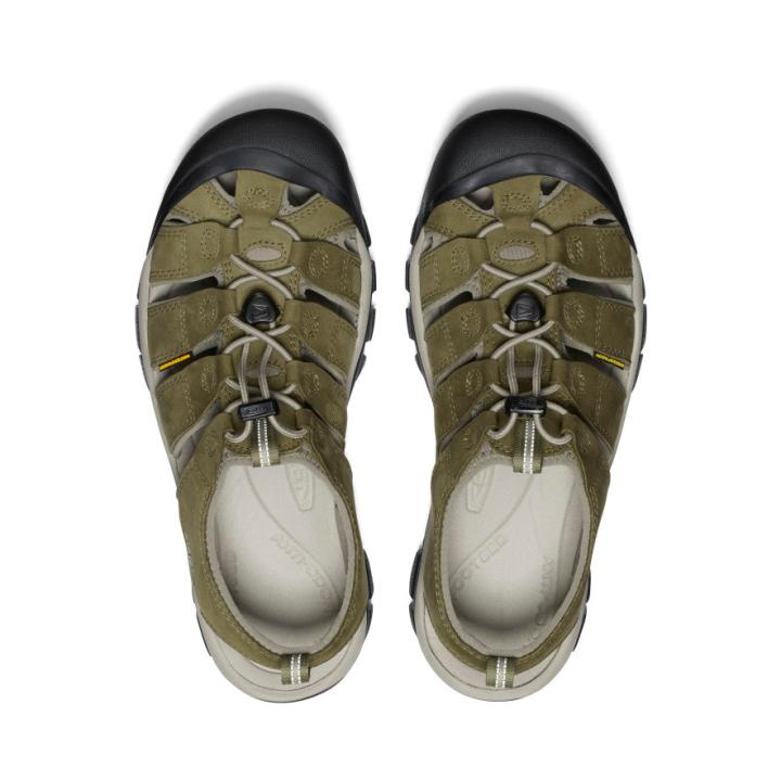 Newport Martini Olive/Brindle Leather Closed Toe Sandal | Men KEEN Hike