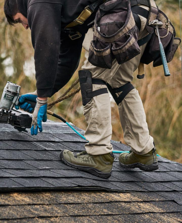 Olive Green Work Boots - Reno Mid KBF WP | Men KEEN Boots