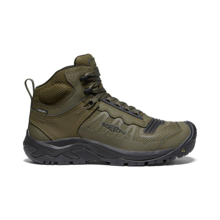 Olive Green Work Boots, Soft Toe - Reno Mid KBF WP | Men KEEN Boots