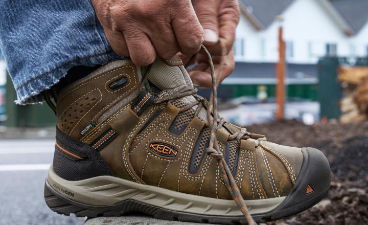 Soft Toe Waterproof Work Boots - Flint II | Men KEEN Boots