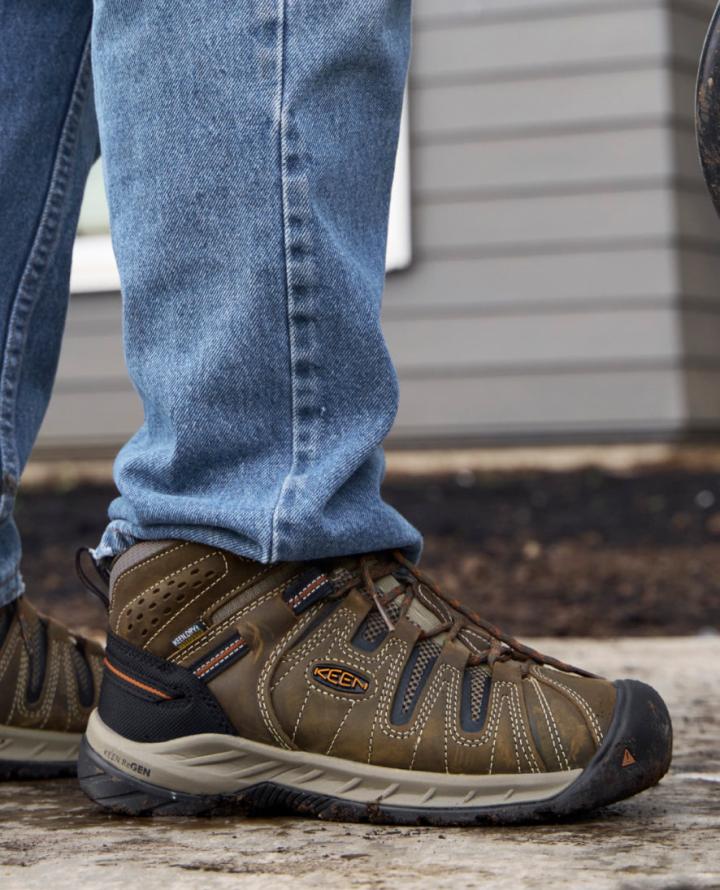 Soft Toe Waterproof Work Boots - Flint II | Men KEEN Boots
