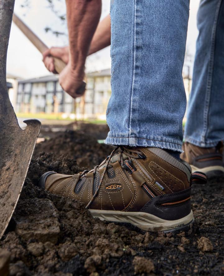 Soft Toe Waterproof Work Boots - Flint II | Men KEEN Boots