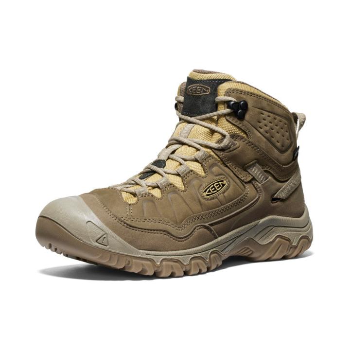 Targhee IV Mid Height Waterproof Canteen/Khaki Leather Hiking Boot | Men KEEN Hike