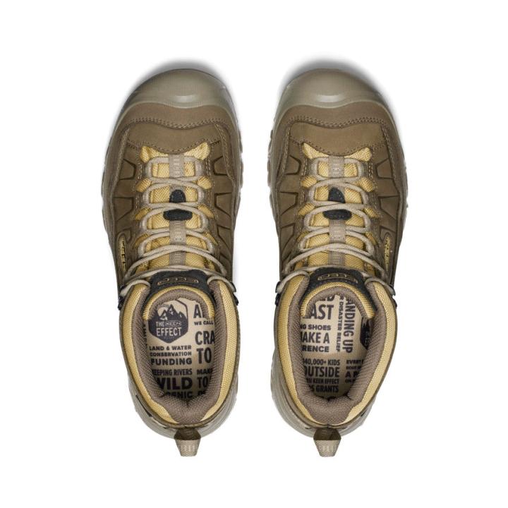 Targhee IV Mid Height Waterproof Canteen/Khaki Leather Hiking Boot | Men KEEN Hike