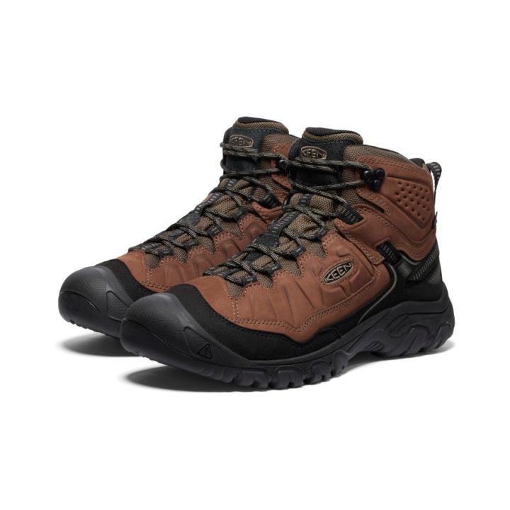 Targhee IV Mid Height Waterproof Wide Leather Hiking Boot | Men KEEN Boots