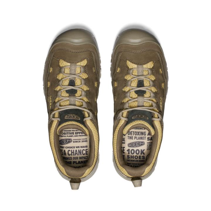 Targhee IV Vent Canteen/Khaki Leather Hiking Shoe | Men KEEN Hike