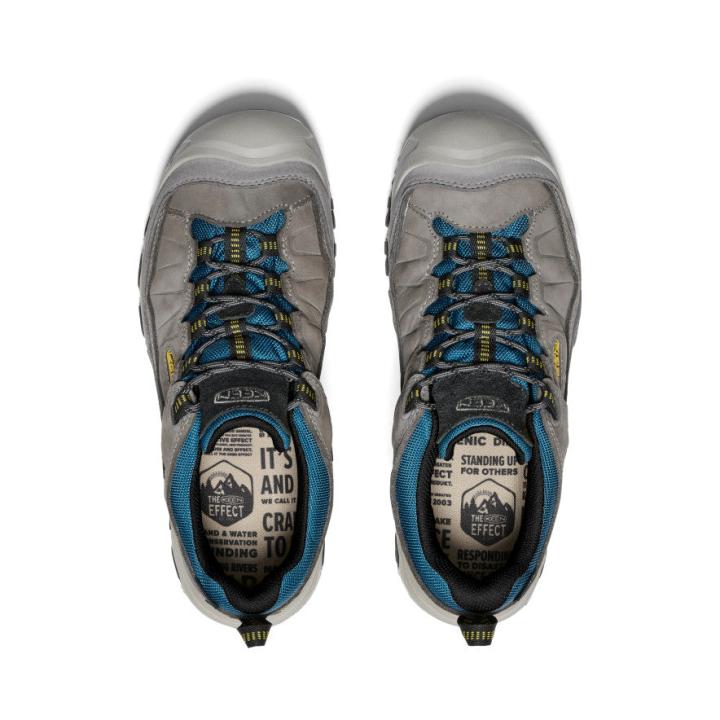 Targhee IV Waterproof Steel Grey/Antique Moss Leather Hiking Shoe | Men KEEN Shoes