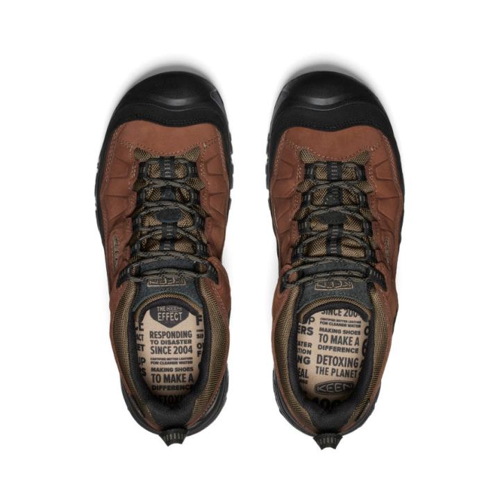 Targhee IV Waterproof Wide Brown Leather Hiking Shoe | Men KEEN Hike