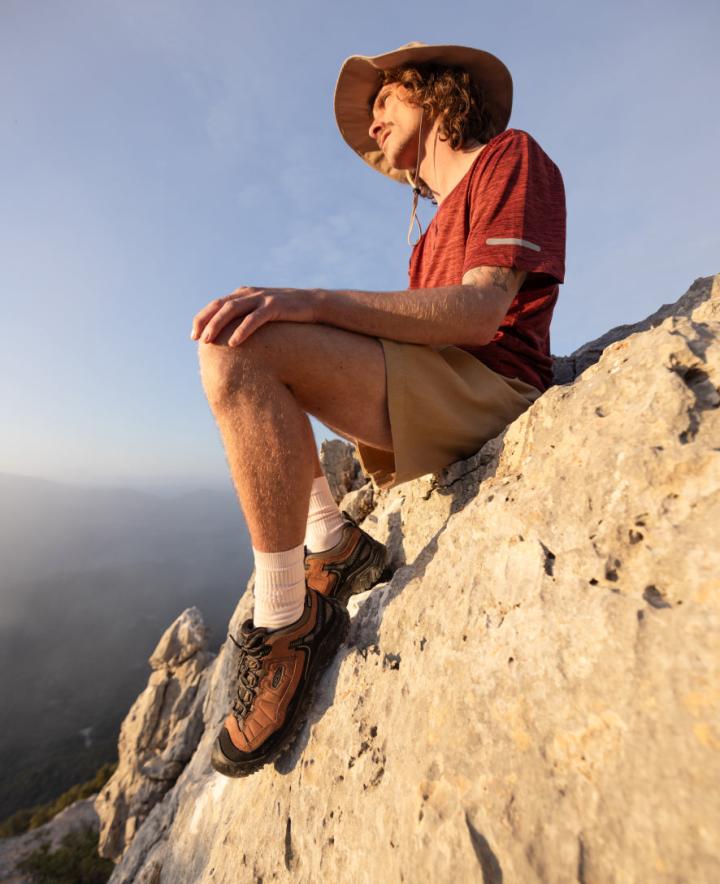 Targhee IV Waterproof Wide Brown Leather Hiking Shoe | Men KEEN Hike