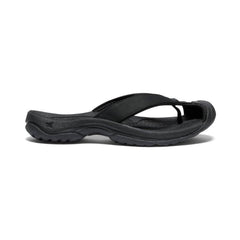 Waimea Black/Black Leather Flip-Flop | Women KEEN Slip-Ons