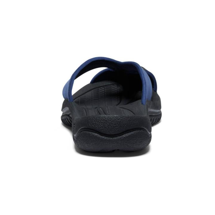 Waimea Naval Academy/Black Leather Flip-Flop | Men KEEN Sandals