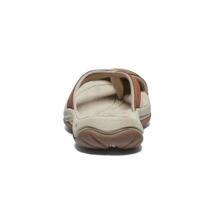 Waimea Sorrel Horse/Plaza Taupe Leather Flip-Flop | Women KEEN Slip-Ons