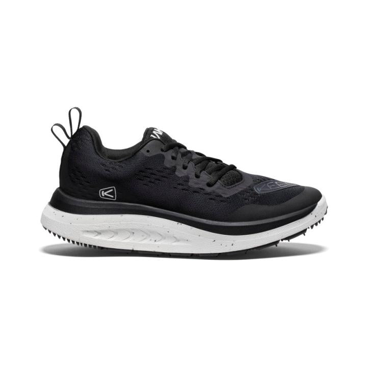 WK400 Black/White Leather Walking Shoe | Men KEEN Shoes