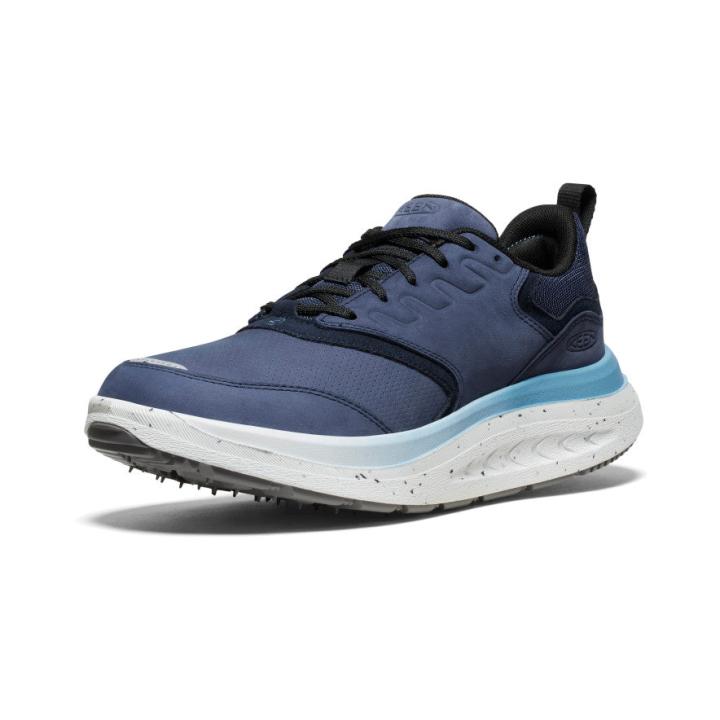 WK400 Leather Blue Leather Walking Shoe | Men KEEN Shoes