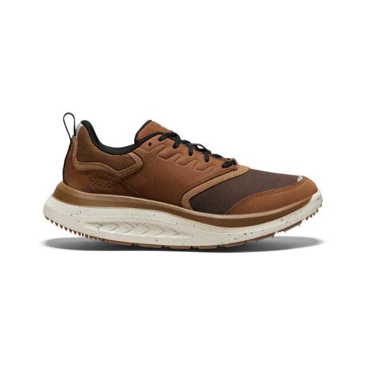 WK400 Leather Brown Leather Walking Shoe | Men KEEN Shoes