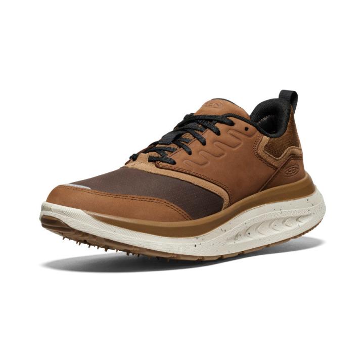 WK400 Leather Brown Leather Walking Shoe | Men KEEN Shoes