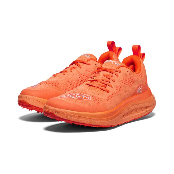 WK400 Tangerine Leather Walking Shoe | Men KEEN Shoes