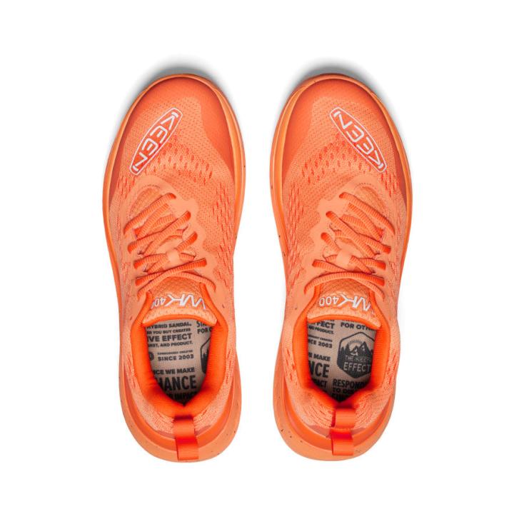 WK400 Tangerine Leather Walking Shoe | Men KEEN Shoes