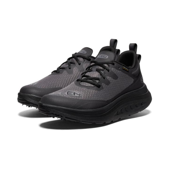 WK400 Waterproof Black Walking Shoe | Men KEEN Shoes