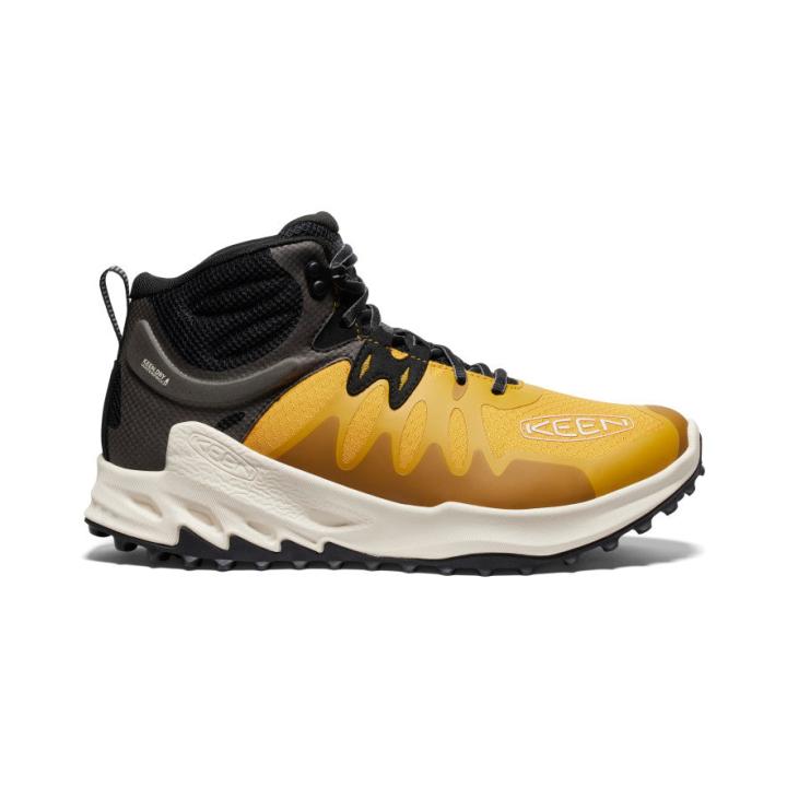 Zionic Mid Height Waterproof Golden Yellow/Birch Hiking Boot | Men KEEN Hike