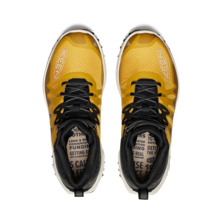 Zionic Mid Height Waterproof Golden Yellow/Birch Hiking Boot | Men KEEN Hike